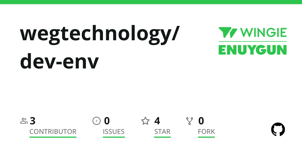 GitHub - WEG-Technology/dev-env · GitHub