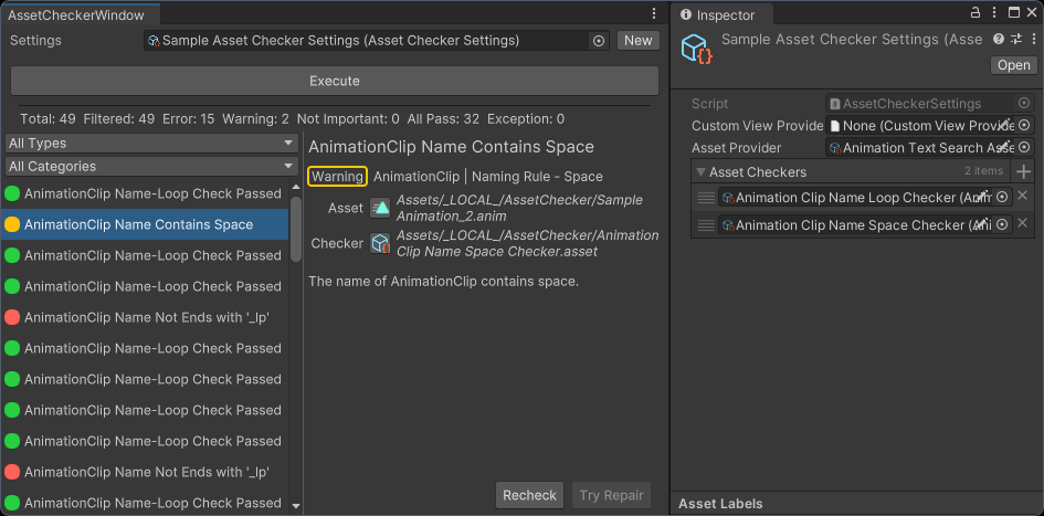 UnityAssetChecker