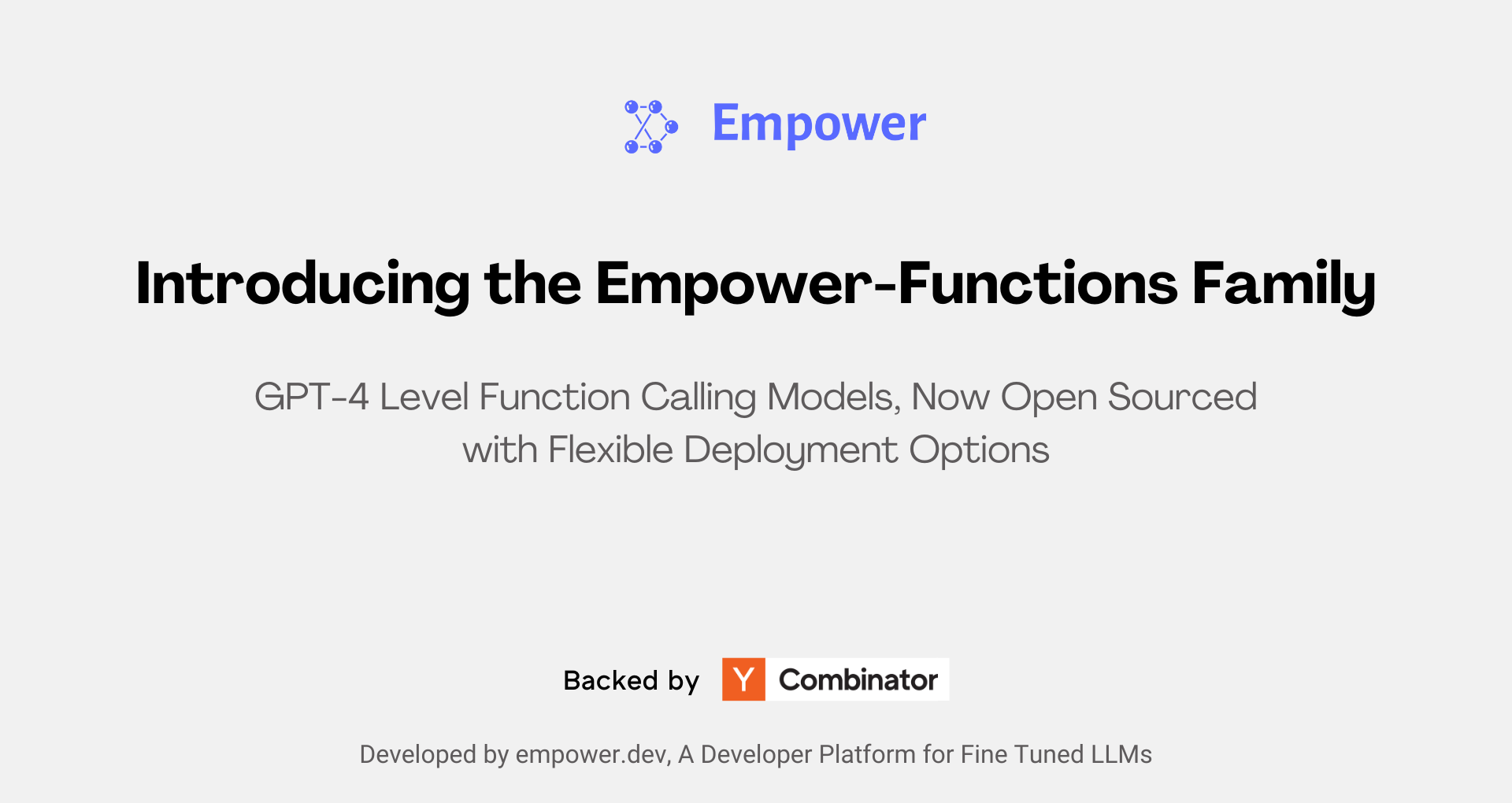 Empower Functions is a family of LLMs(large language models) that offer GPT-4 level capabilities for real-world 