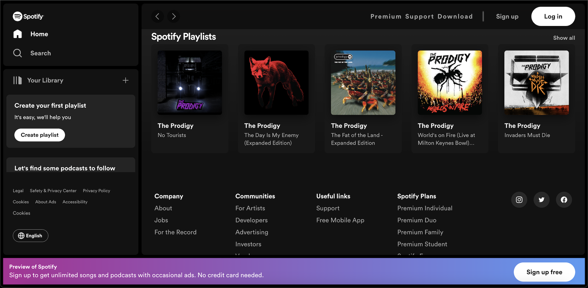 GitHub - peac-h/spotify_landing-page: Clone of the Spotify Landing Page