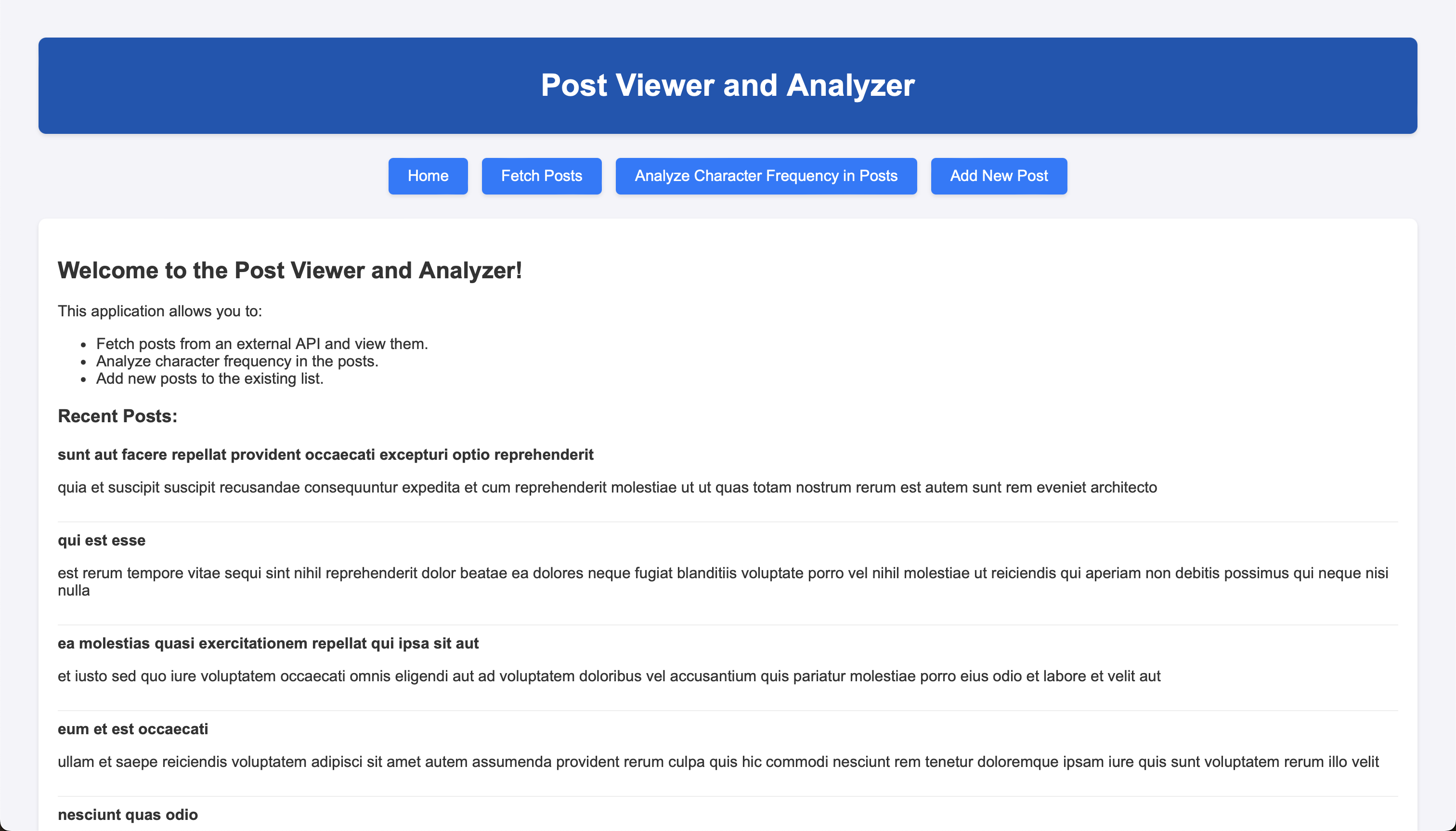 Post-Analyzer