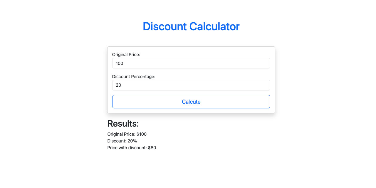 GitHub - anarotela18/discount-calculator: Example of discount calculator