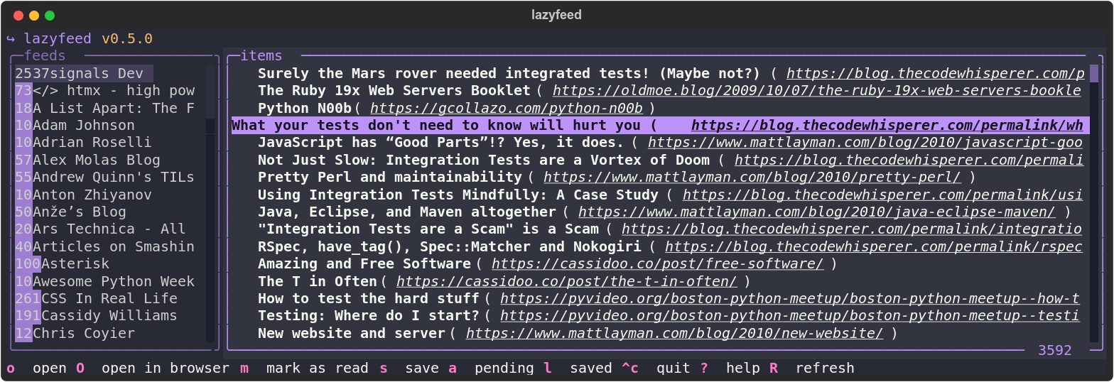 lazyfeed