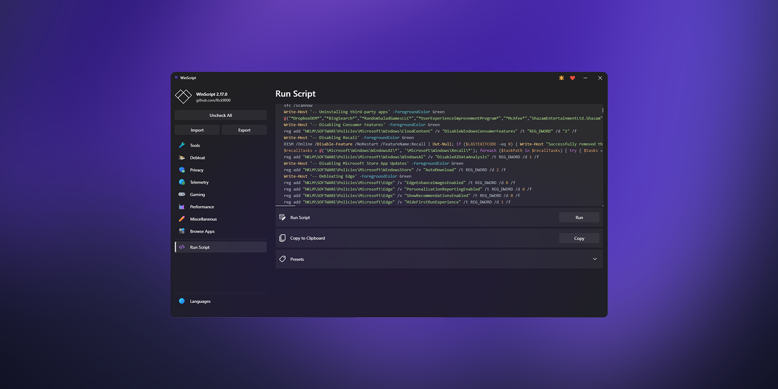 winscript