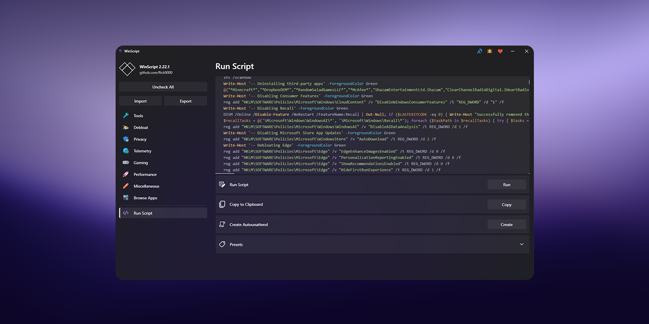 winscript