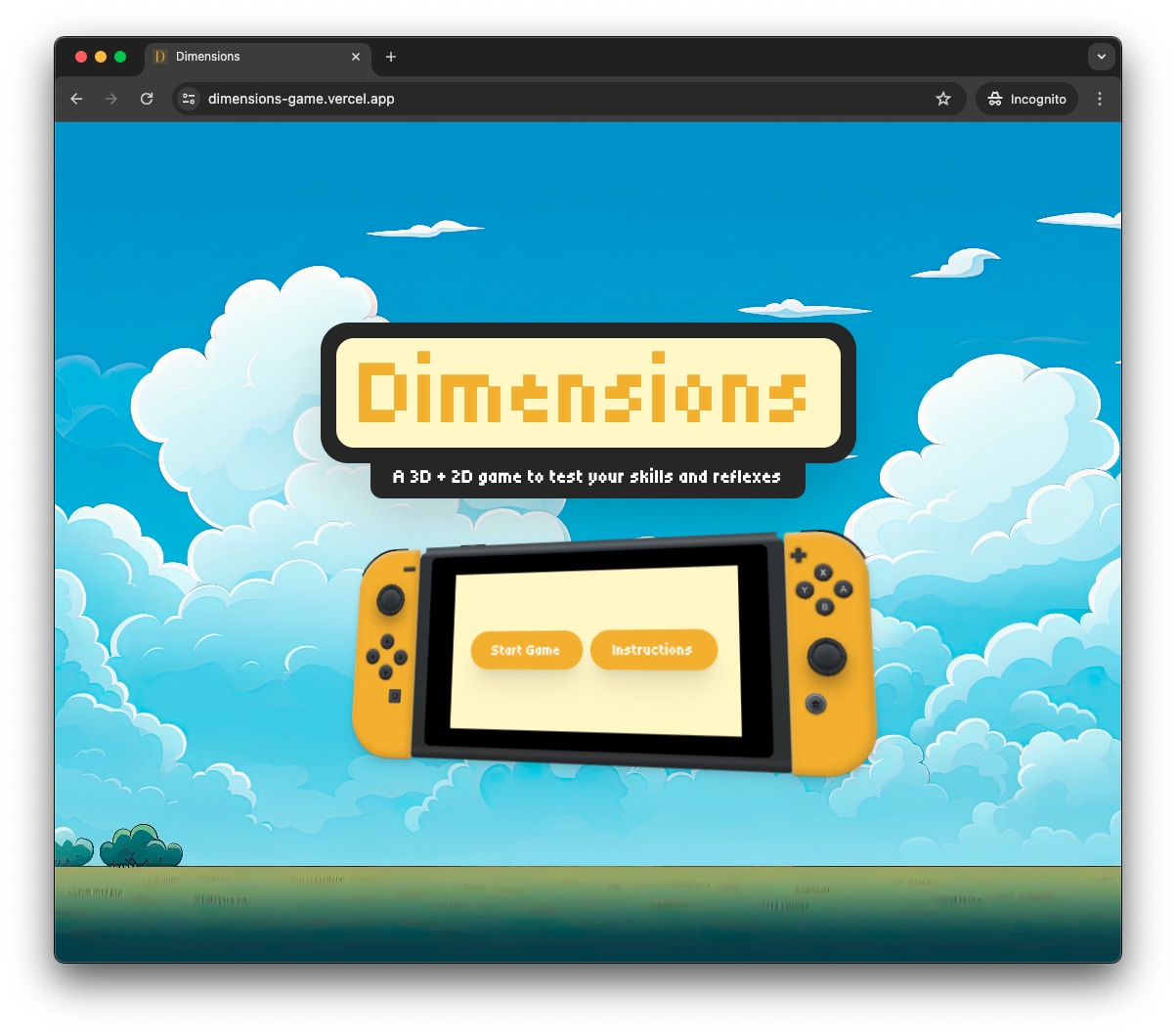 GitHub - UmarGit/dimensions: Dimensions: A 3D + 2D game to test your ...
