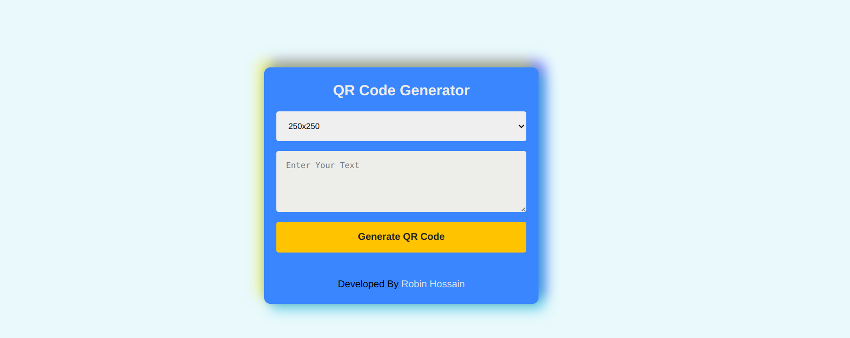 GitHub - DevRobin572/QR-Generator: This is an simple QR Code Generator ...