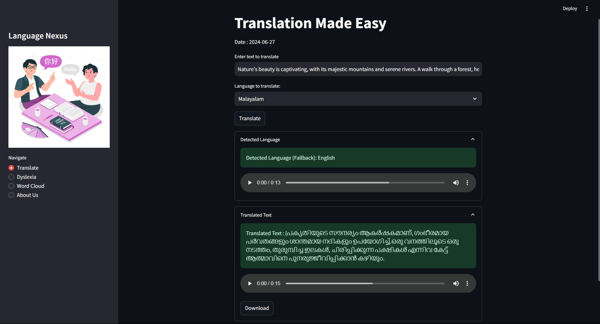GitHub - VishnuSwaroop-PS/LanguageNexus
