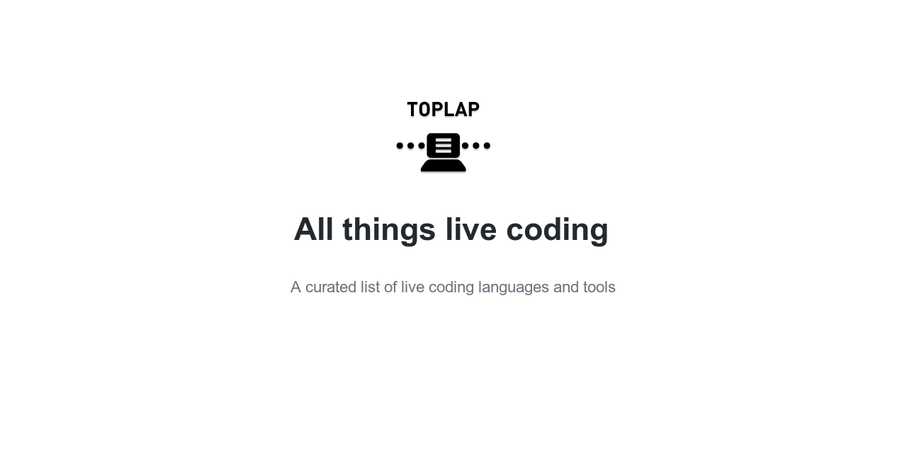 toplap/awesome-livecoding