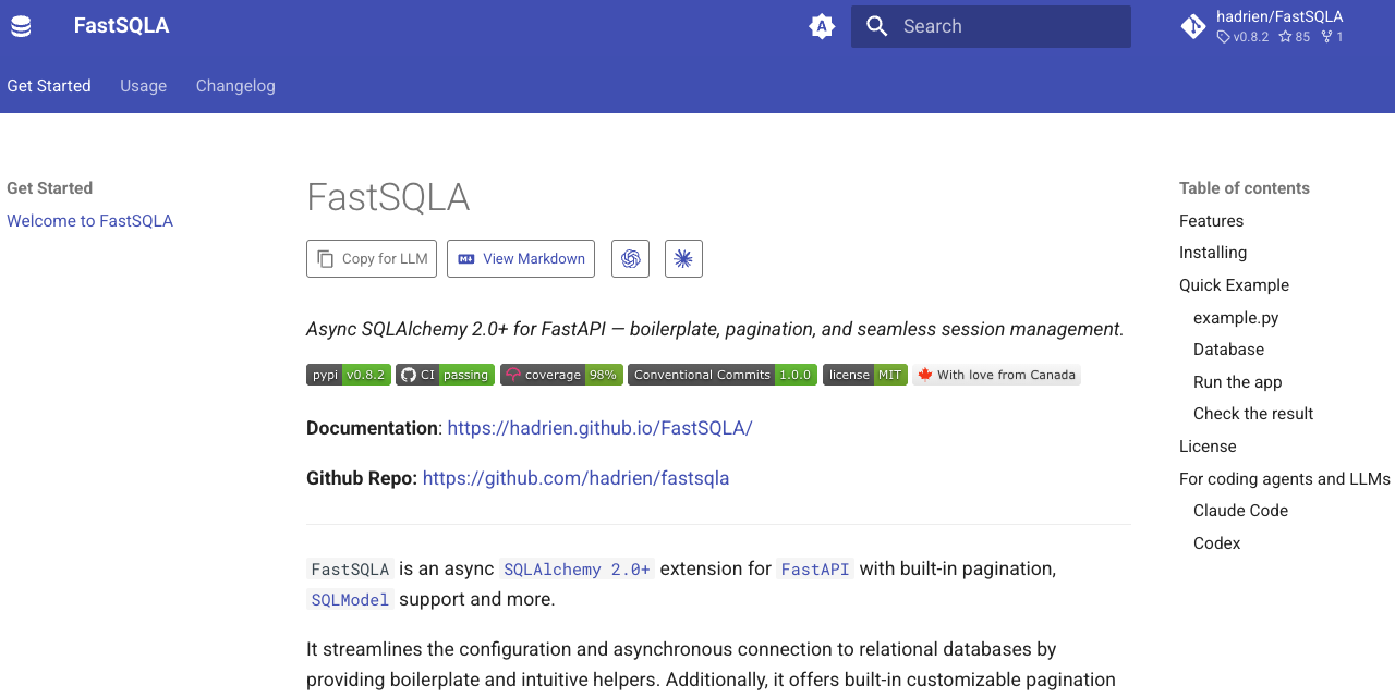FastSQLA