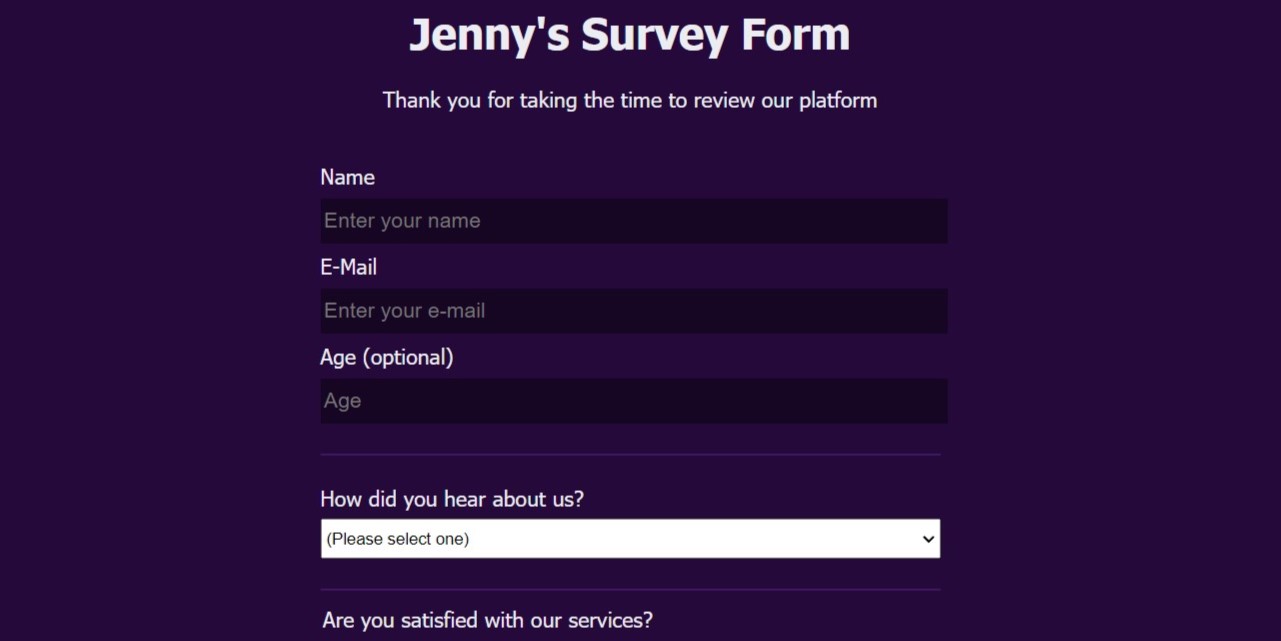 GitHub - Jenny-Eikens/survey-form · GitHub