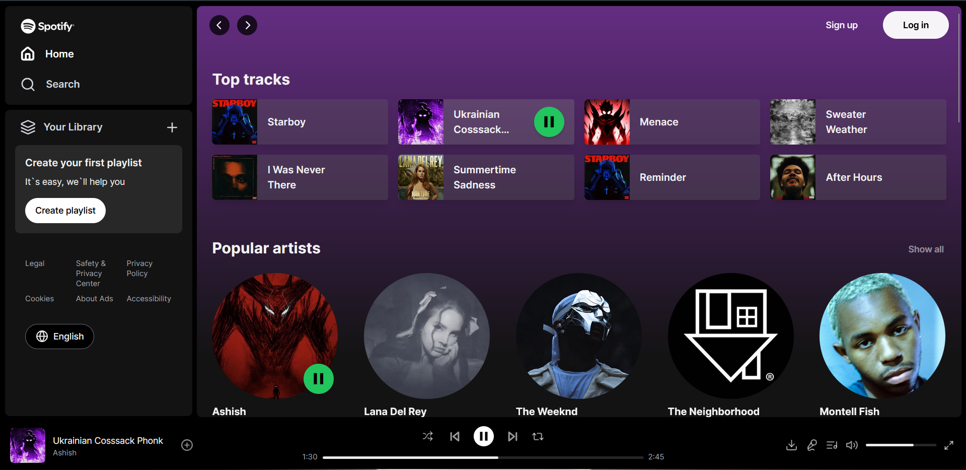 Spotify_Clone_Front