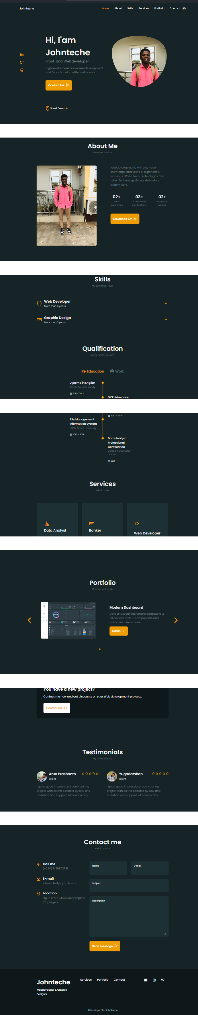 GitHub - Johnteche/JohntechepORTFOLIOwEBSITE: My First Portfolio Website