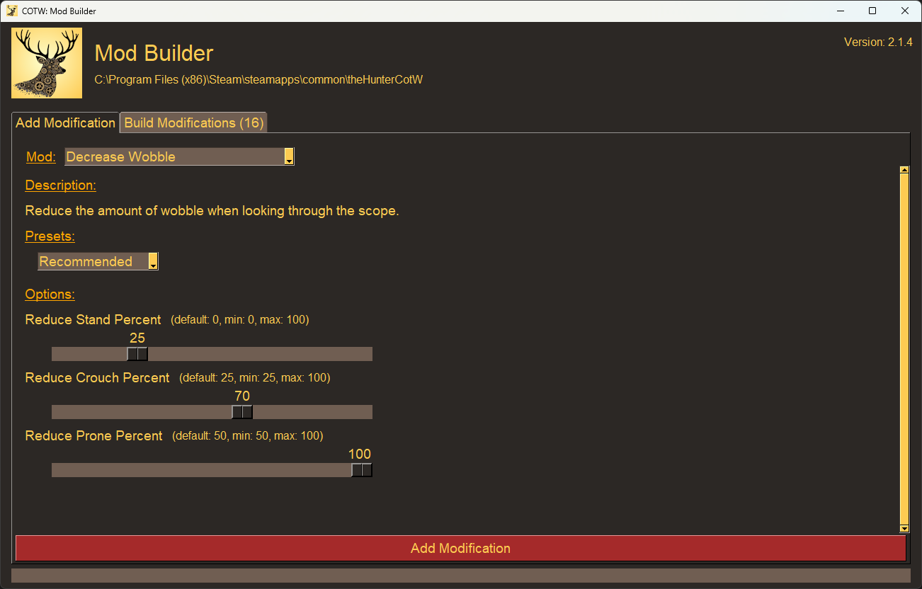 GitHub - RyMaxim/cotw-mod-builder: A tool to create custom mods for ...
