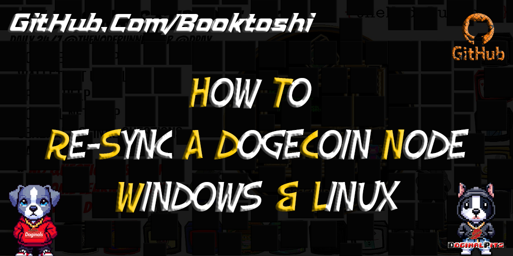 GitHub - booktoshi/How-To-Resync-Dogecoin-Node: This repo will explain ...