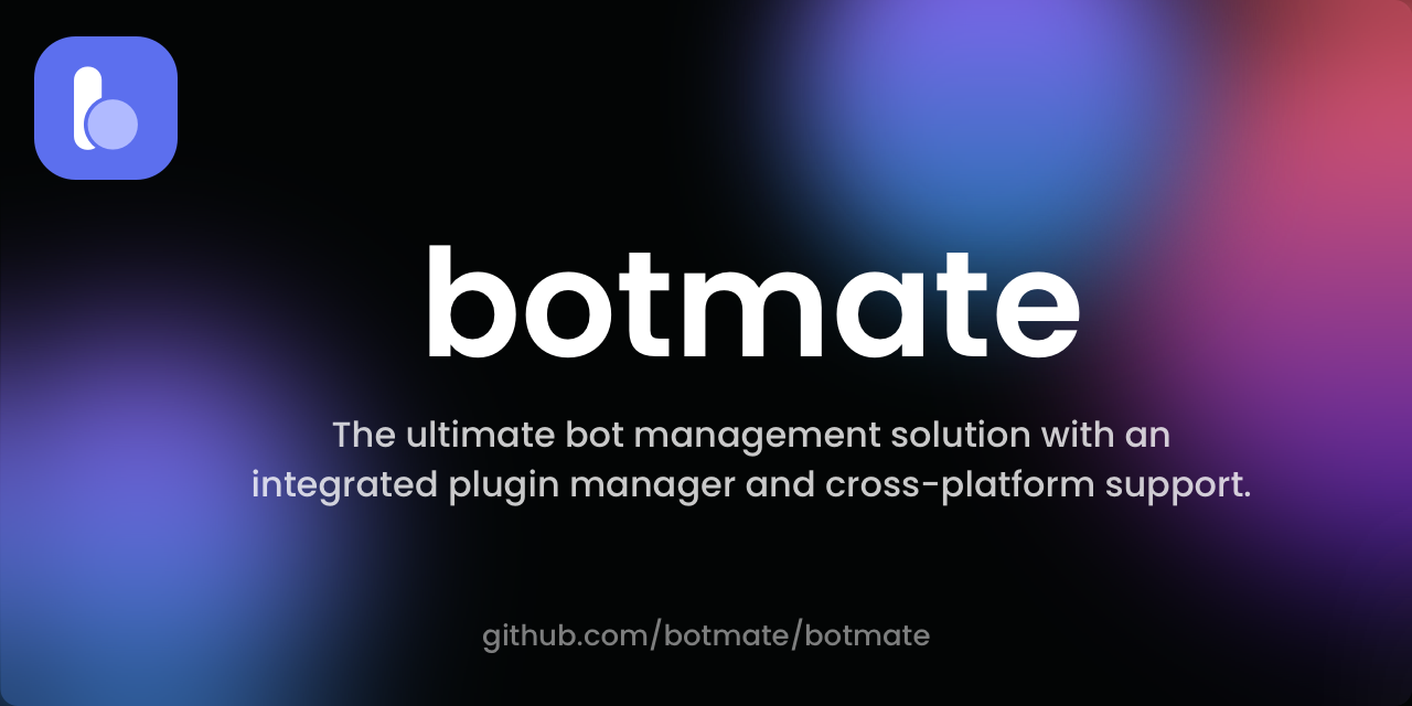 GitHub - botmate/botmate: 📦 plugin based bot management platform for ...