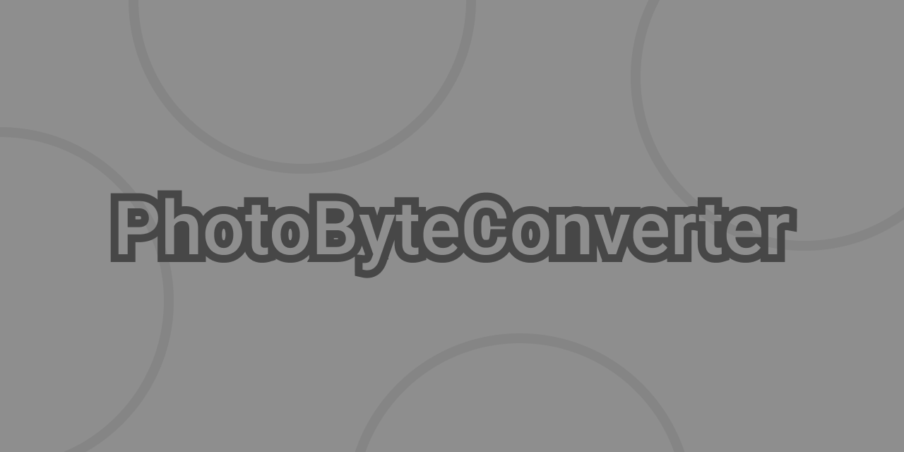 PhotoByteConverter