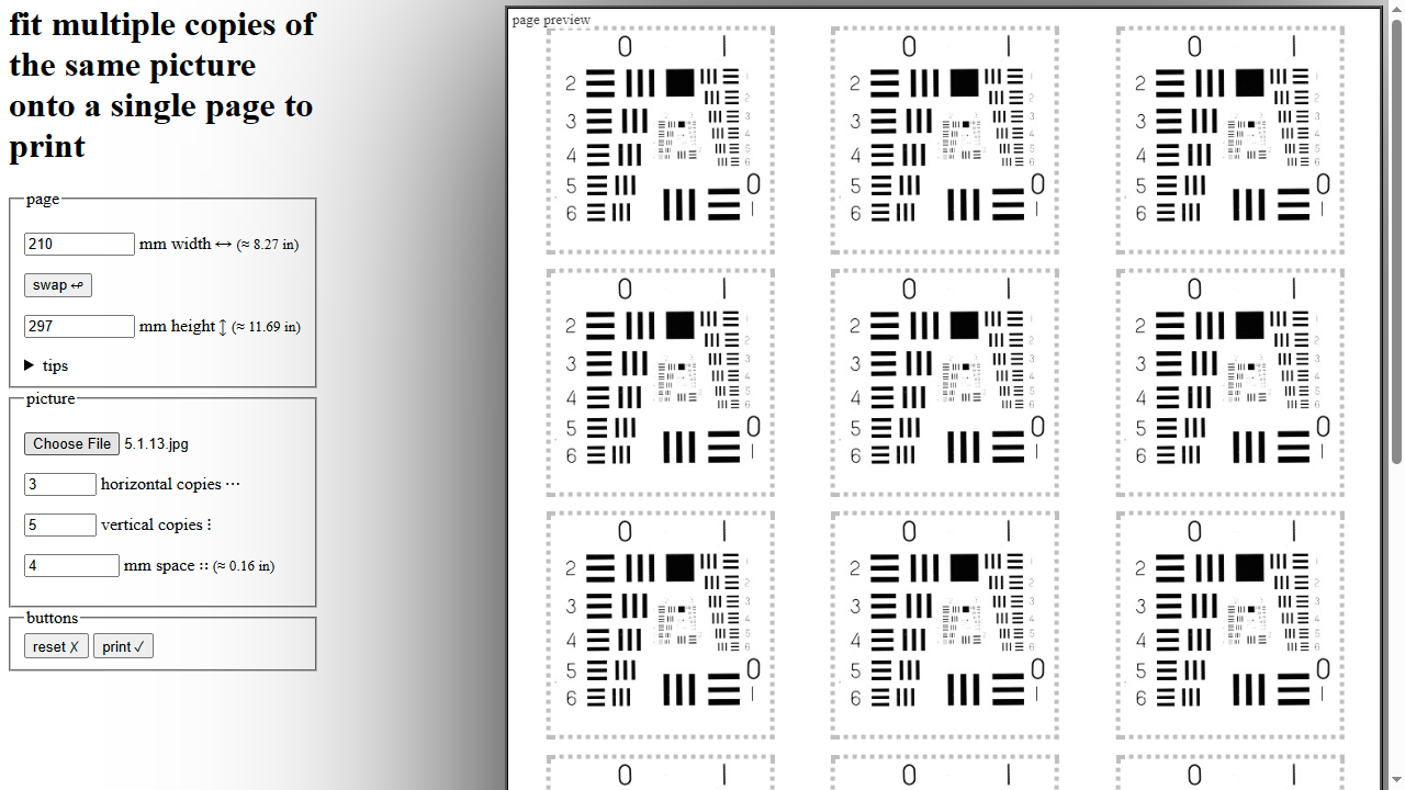 fit-few-copies-of-picture-on-printed-page