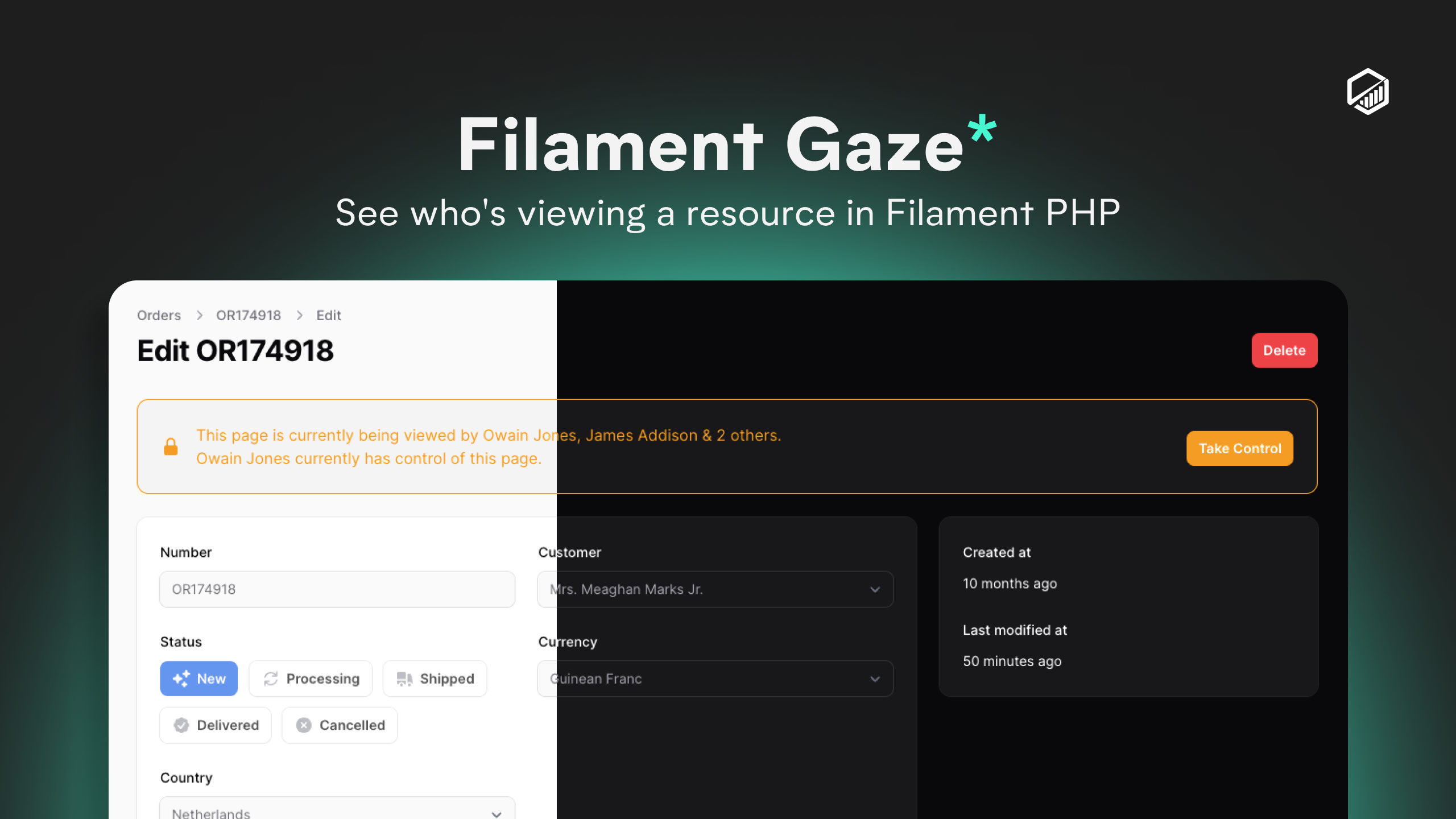 discoverydesign/filament-gaze