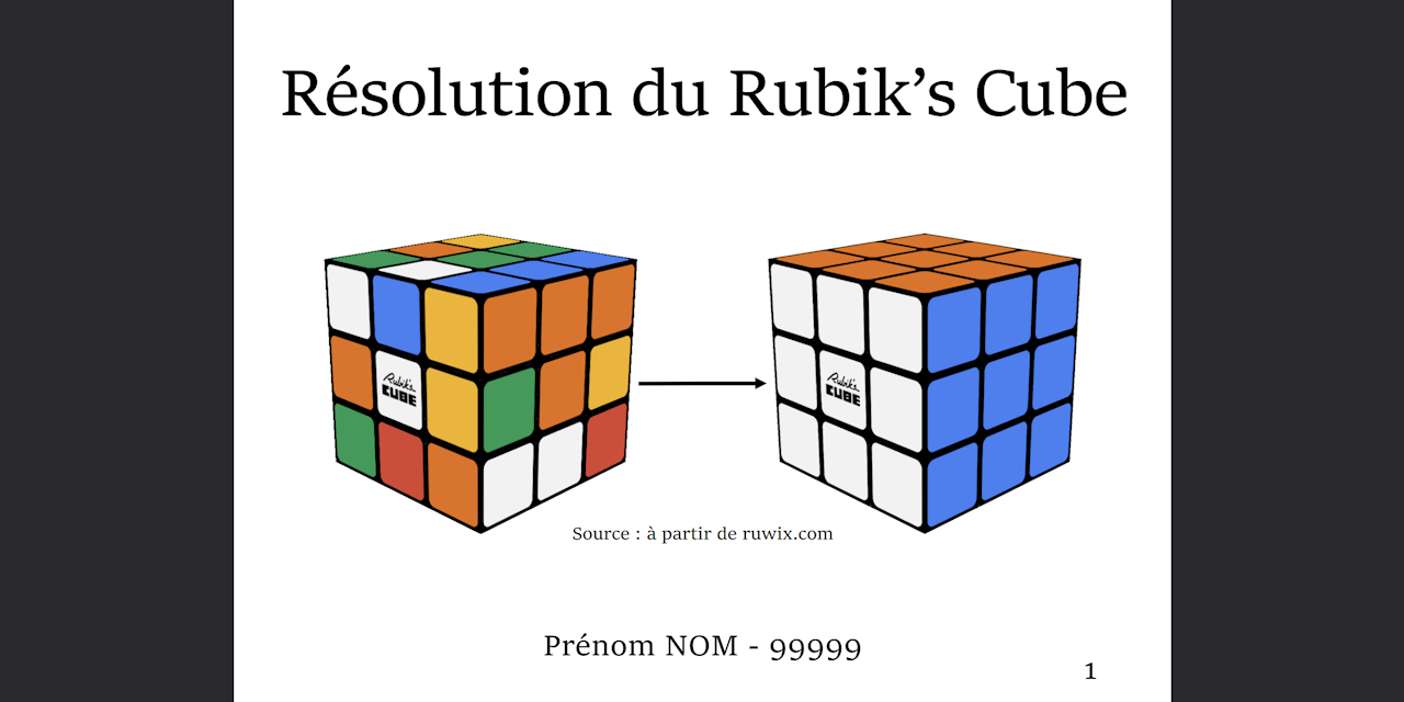 TIPE-Rubik-s-Cube