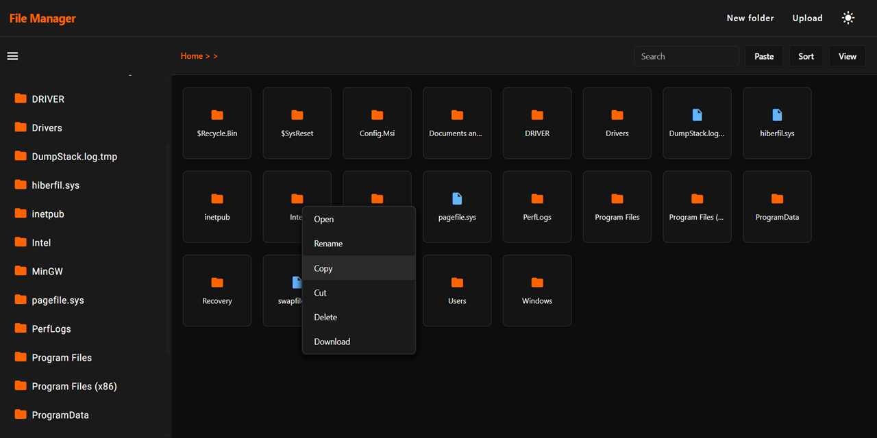 GitHub - alokverma18/FileManager: A web interface that allows users to ...