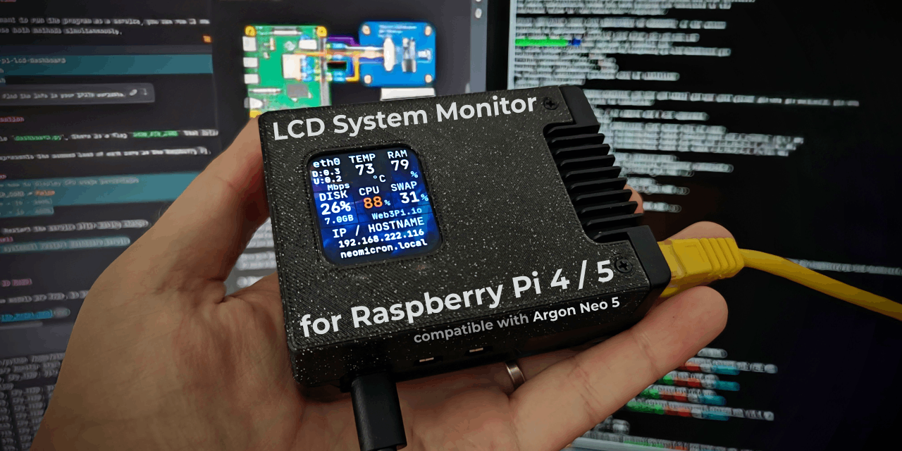 GitHub - Web3-Pi/rpi-lcd-dashboard: Unique LCD dashboard for Raspberry ...