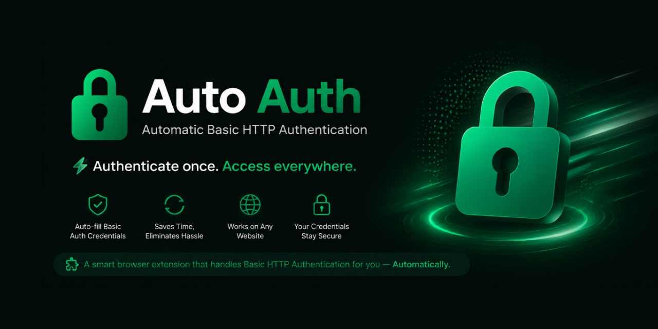 GitHub - cssnr/auto-auth: Modern Chrome Web Extension and Firefox ...