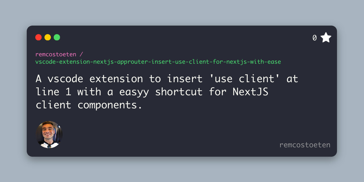vscode-extension-nextjs-approuter-insert-use-client-for-nextjs-with-ease