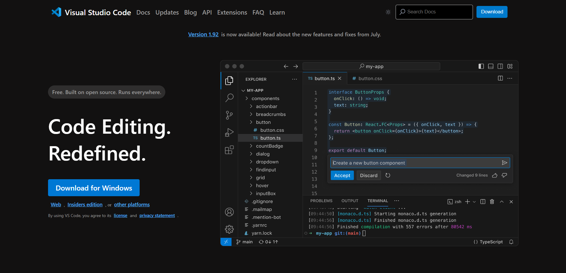 VS-Code-Landing-Page-Clone/index.html at main · Kevin-The-Dev/VS-Code ...
