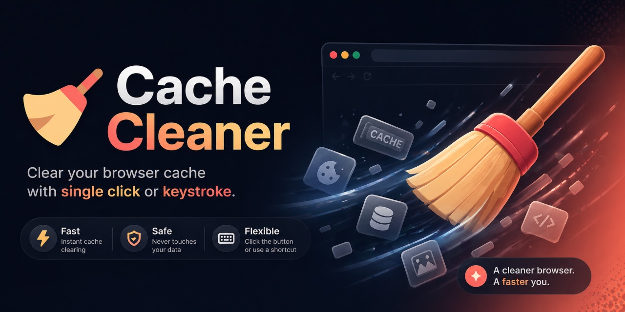 GitHub - cssnr/cache-cleaner: Easily clear cache for the current site ...