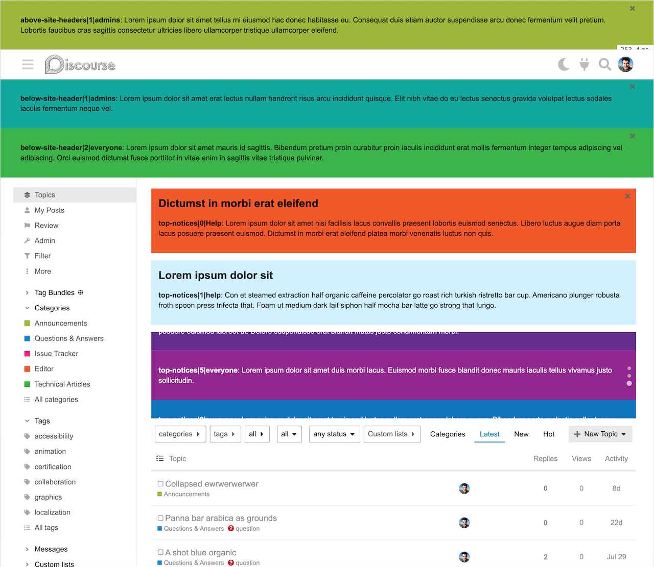 GitHub - gormus/discourse-notification-banners: Helps admins create ...