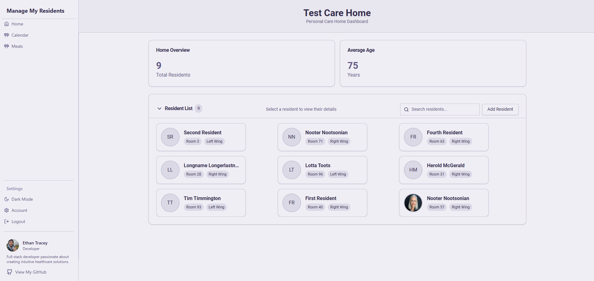 GitHub - EthanT11/manage-my-residents: MMR is a Personal Care Home Manager