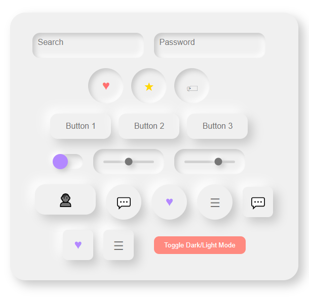 GitHub - syedabdulbasitali1/Neumorphism-UI-Elements: Neumorphism, also ...