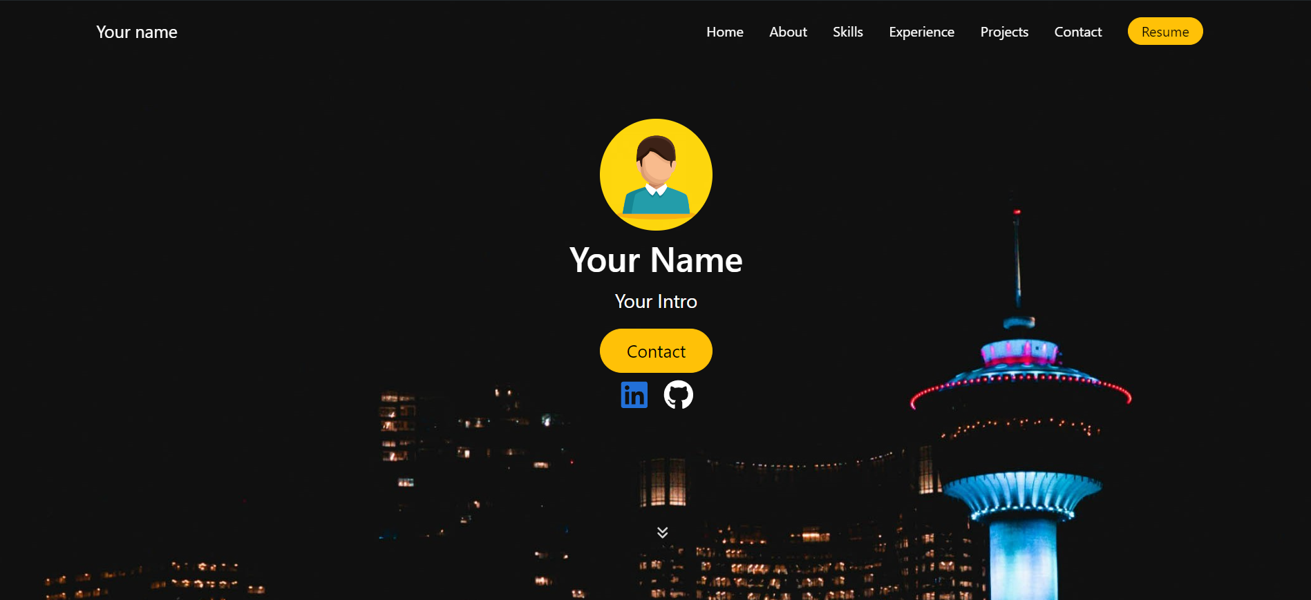 GitHub - Shivabeesam/portfolio-template: This is a Portfolio template ...