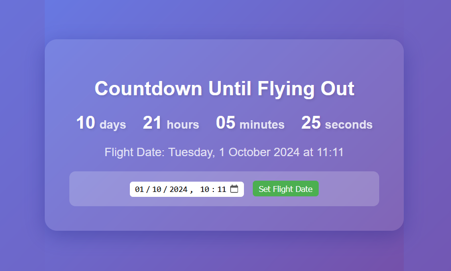 GitHub - zitchy/FlightCountdown