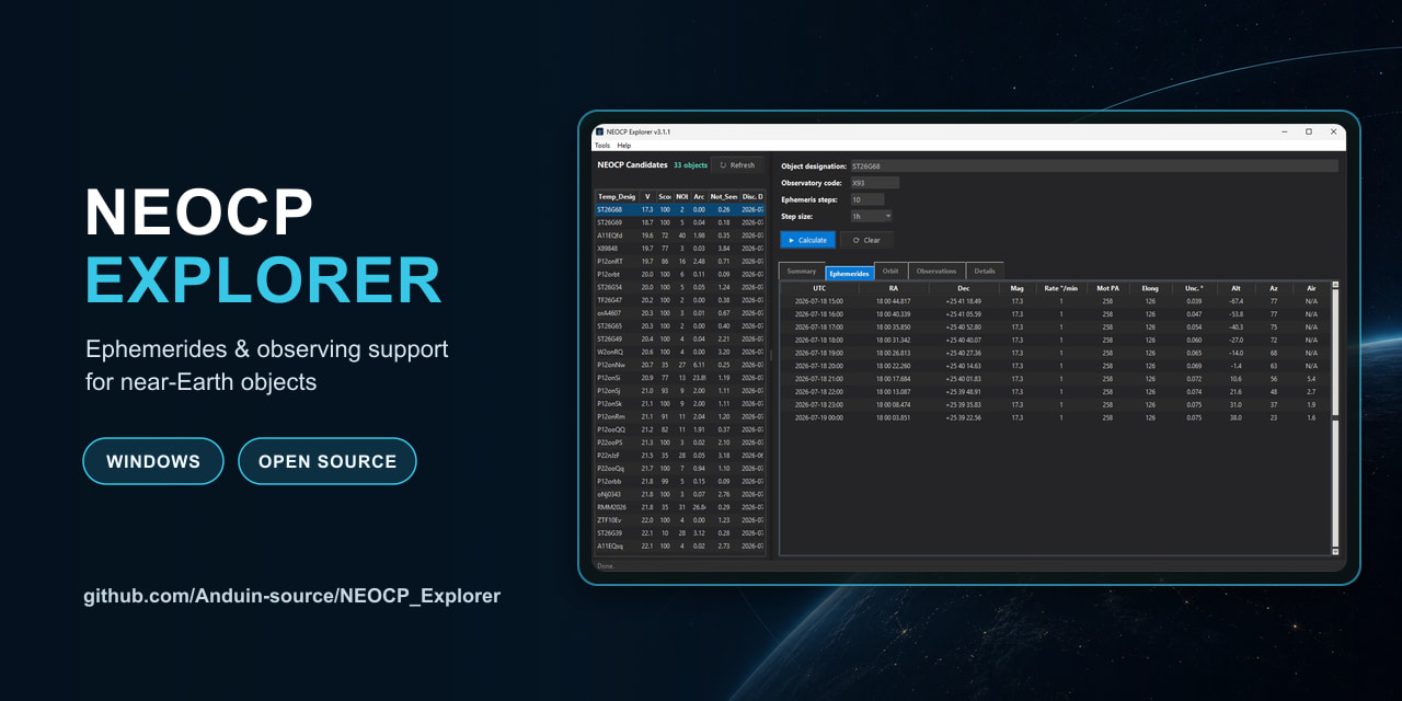 NEOCP_Explorer