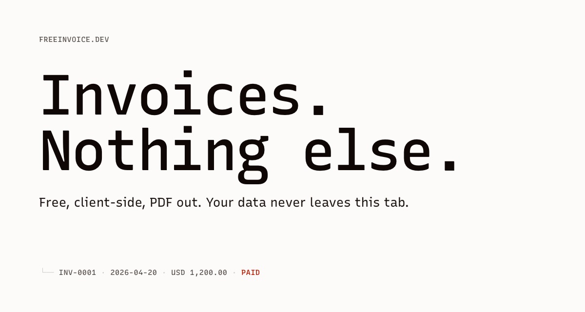 FreeInvoice.dev