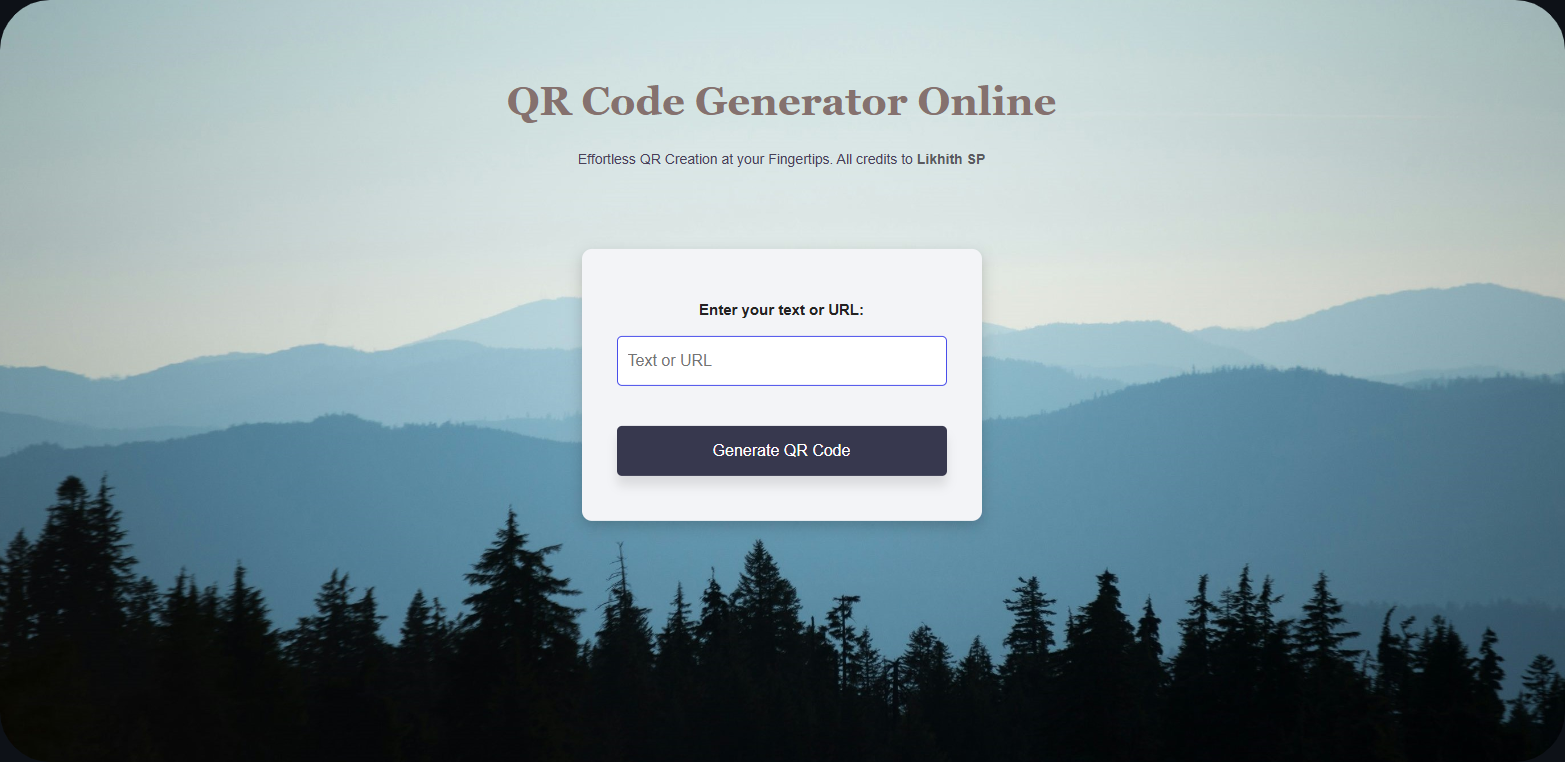GitHub - LikhithSP/qrcodegenerator: A simple and responsive web app for ...