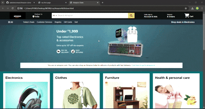 Github Sakshimorewar Amazon Clone