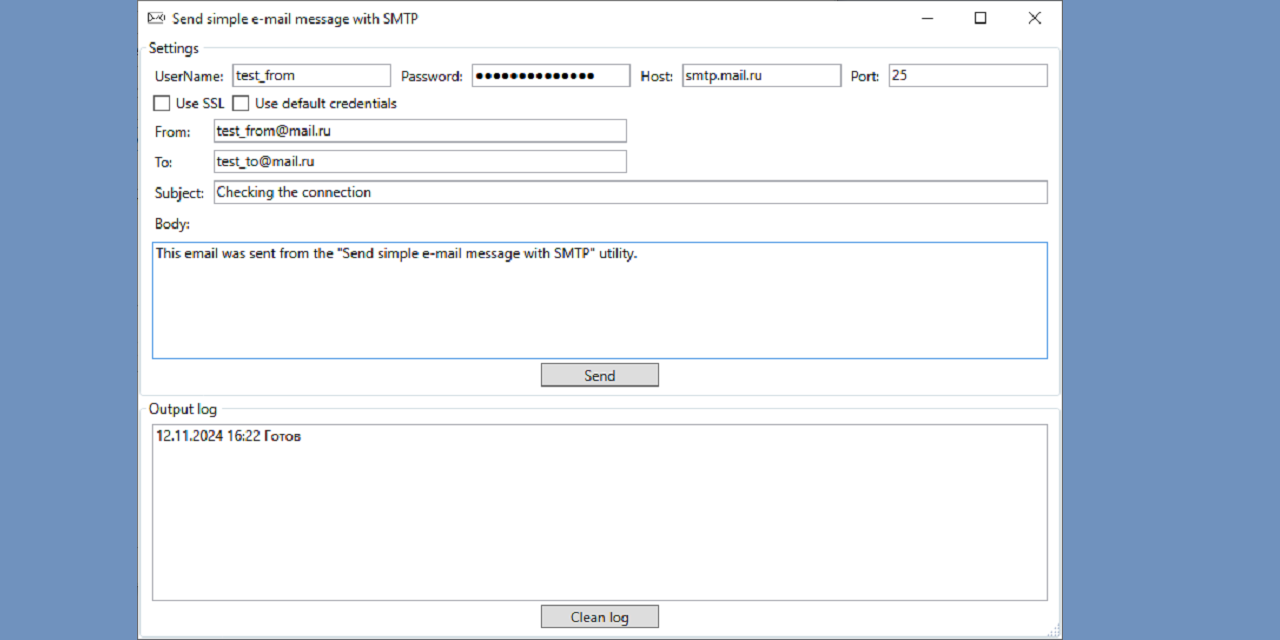 SimpleSmtpMailSender