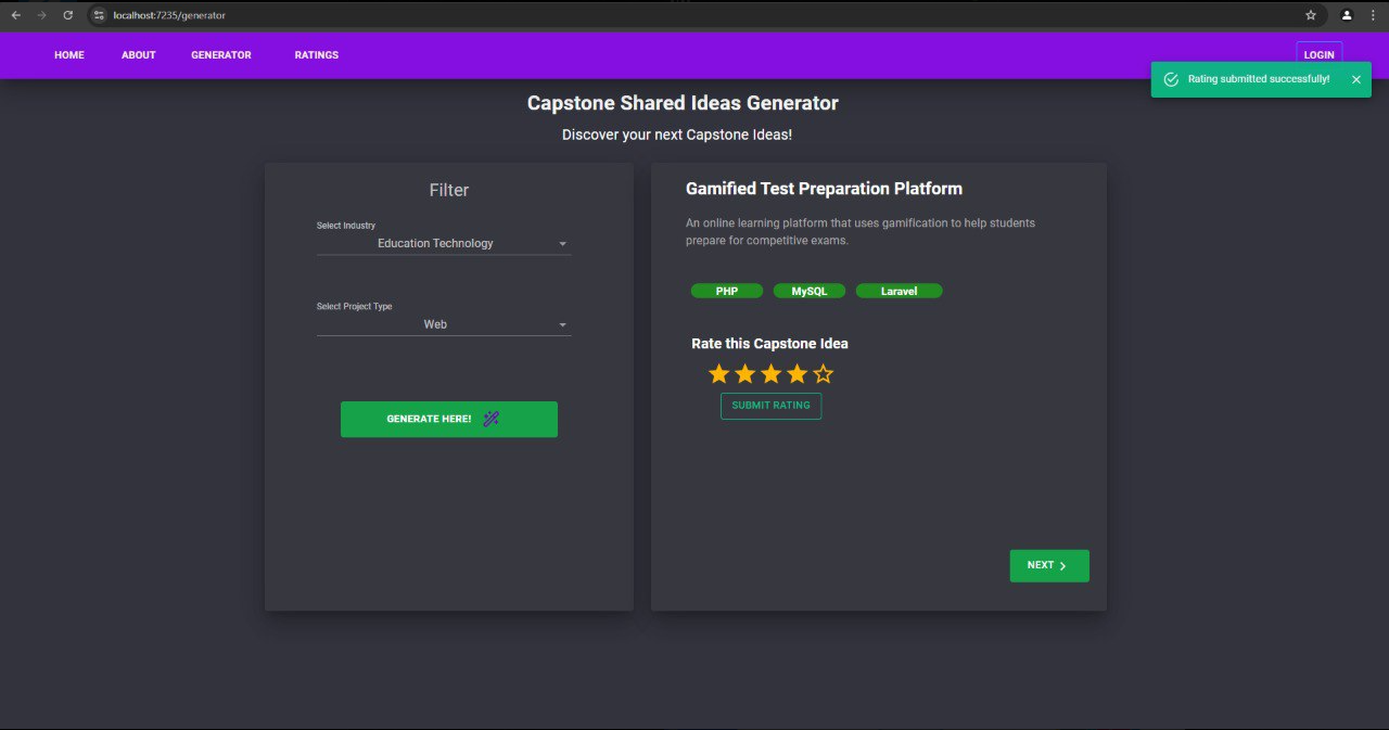 GitHub - guillersantos111/CapstoneIdeaGenerator.Client