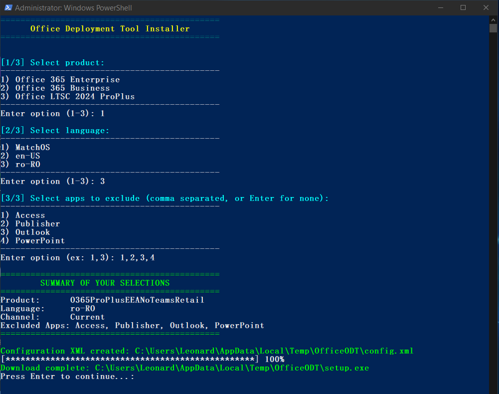 GitHub - petruleonard/office-deployment-installer: A PowerShell script ...