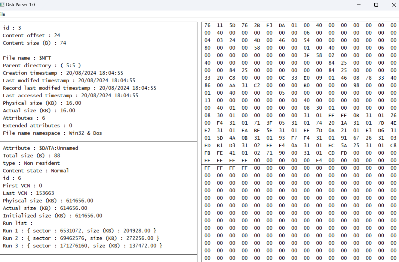 GitHub - WinWare19/Disk-parser: a windows tool that hepls extracting ...