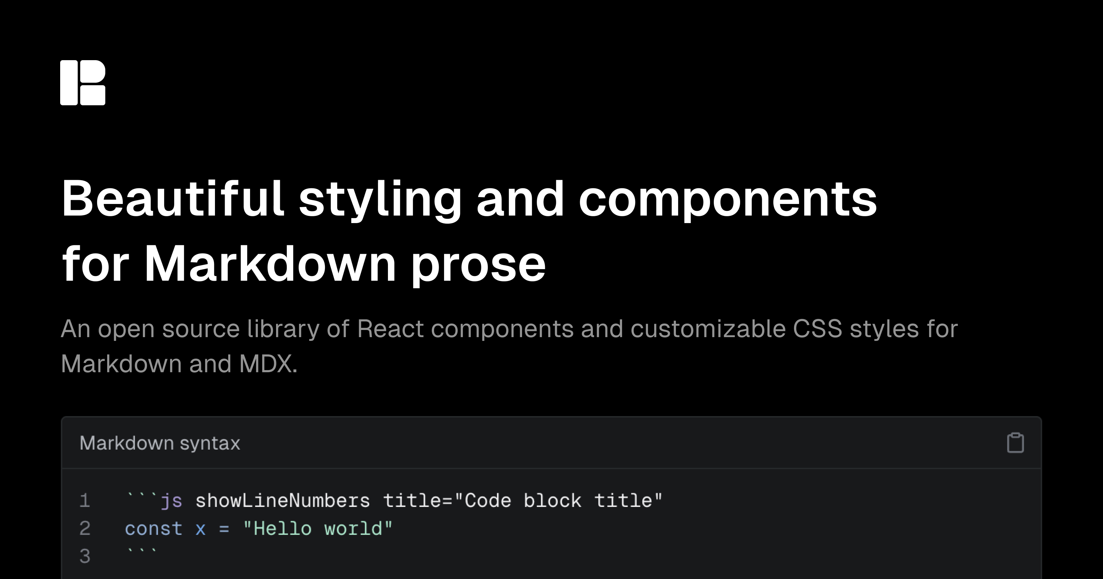 Prose UI social image