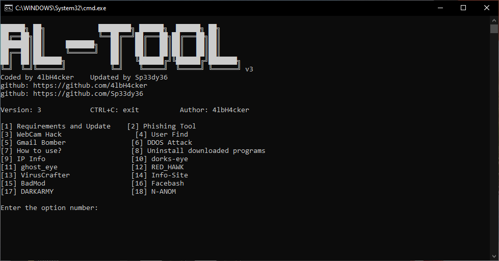 GitHub - Sp33dy36/ALHacking-Windows-: Albanian Hacking Tool!! Tools to ...