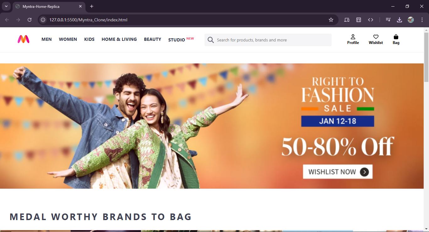 GitHub - pradiip95/myntra-home-replica: This project is a responsive ...