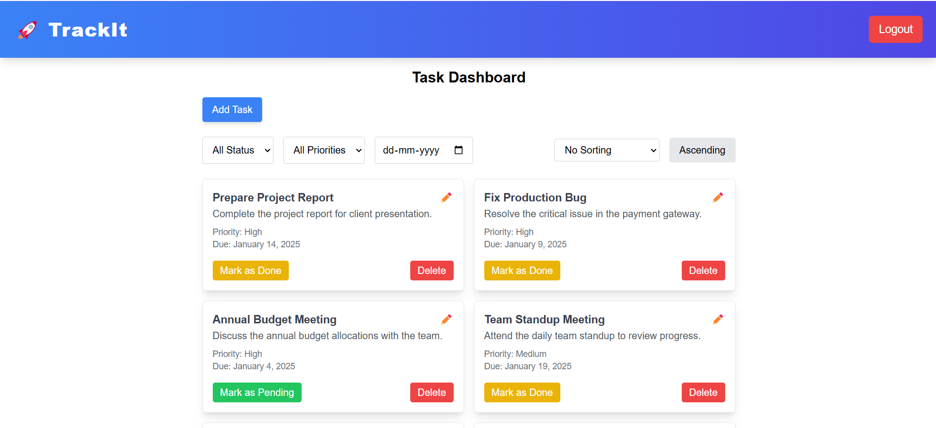GitHub - Buland-Choudhary/TaskManagerWebsite: The Task Manager Website ...