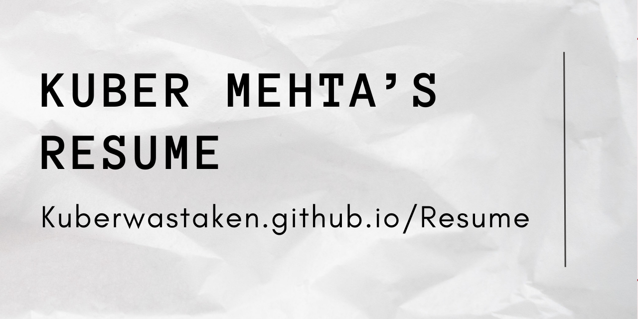 Resume/Old-Versions/10.2.25.pdf at main · Kuberwastaken/Resume · GitHub