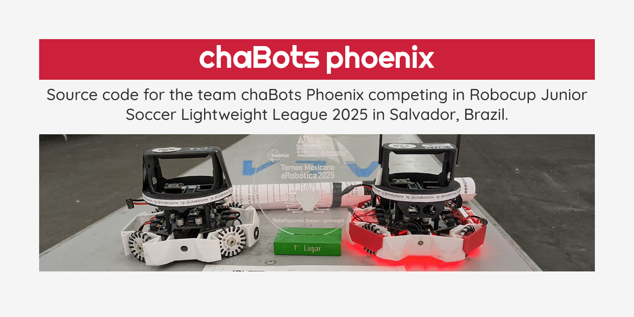 GitHub - chaBotsMX/Phoenix-RCJ-2025: Robocup Junior Soccer Lightweight ...