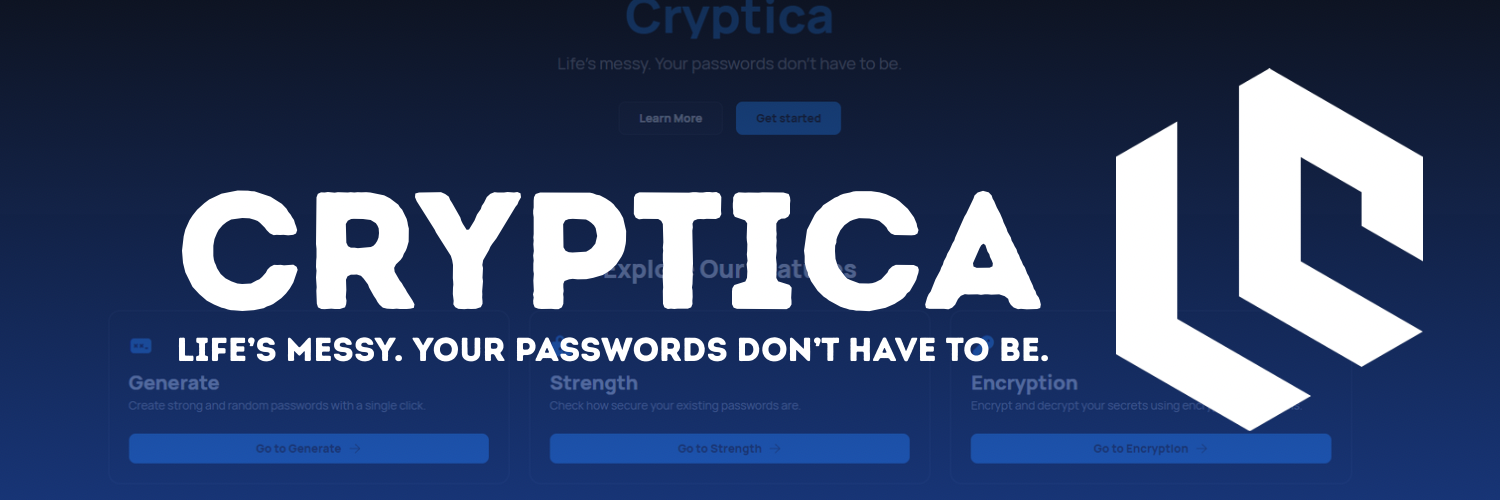 GitHub - CrypticaOSS/Website: Life’s messy. Your passwords don’t have ...